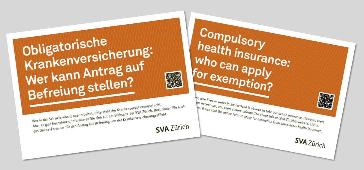 Voraussetzung für eine Befreiung ist der Nachweis eines ausländischen Versicherungs­schutzes, der die Kosten von Behandlungen in der Schweiz mindestens nach KVG übernimmt.