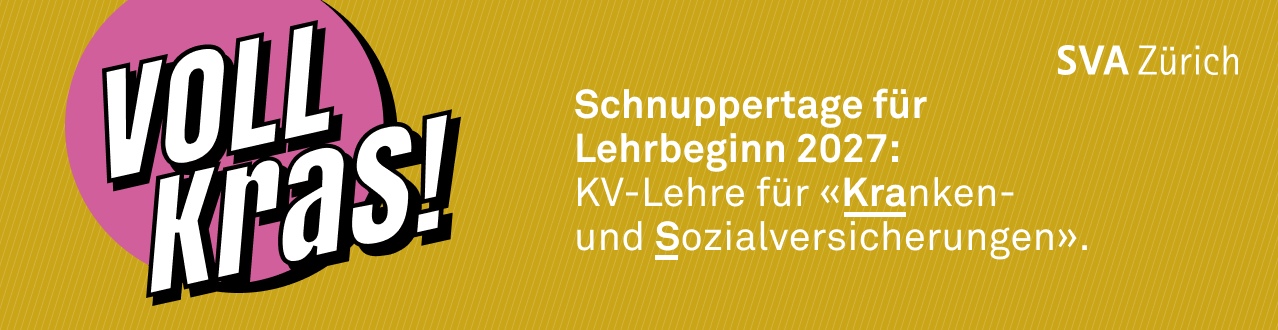 Schnuppertage für Lehrbeginn 2026: KV-Lehre für Kranken- und Sozialversicherungen